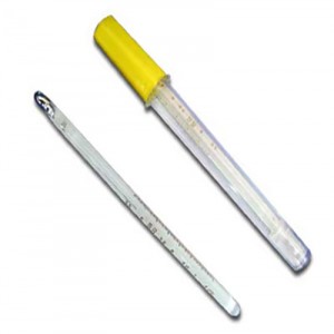 Mercury Thermometer Clinical, Prismatic, Dual Scale, Economy Model